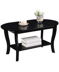 Convenience Concepts 36" Medium-Density Fiberboard American Heritage Oval Coffee Table