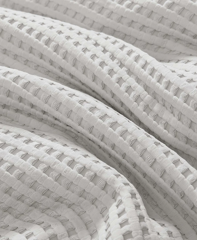 Kenneth Cole New York Solid Waffle 3 Piece Comforter Set