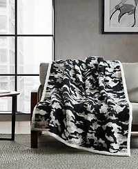 Closeout! Kenneth Cole Reaction Blend Out Sherpa Throw, 60" x 50"