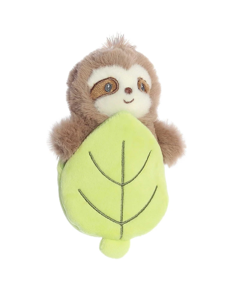 ebba Small Sonny Sloth Pocket Peekers Playful Baby Plush Toy Brown 5.5"