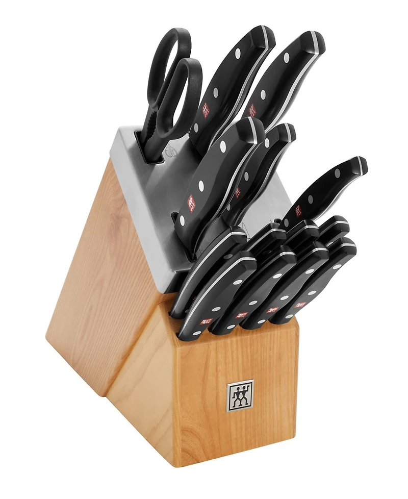 Zwilling Twin Signature 15-Piece Self-Sharpening Knife Block Set