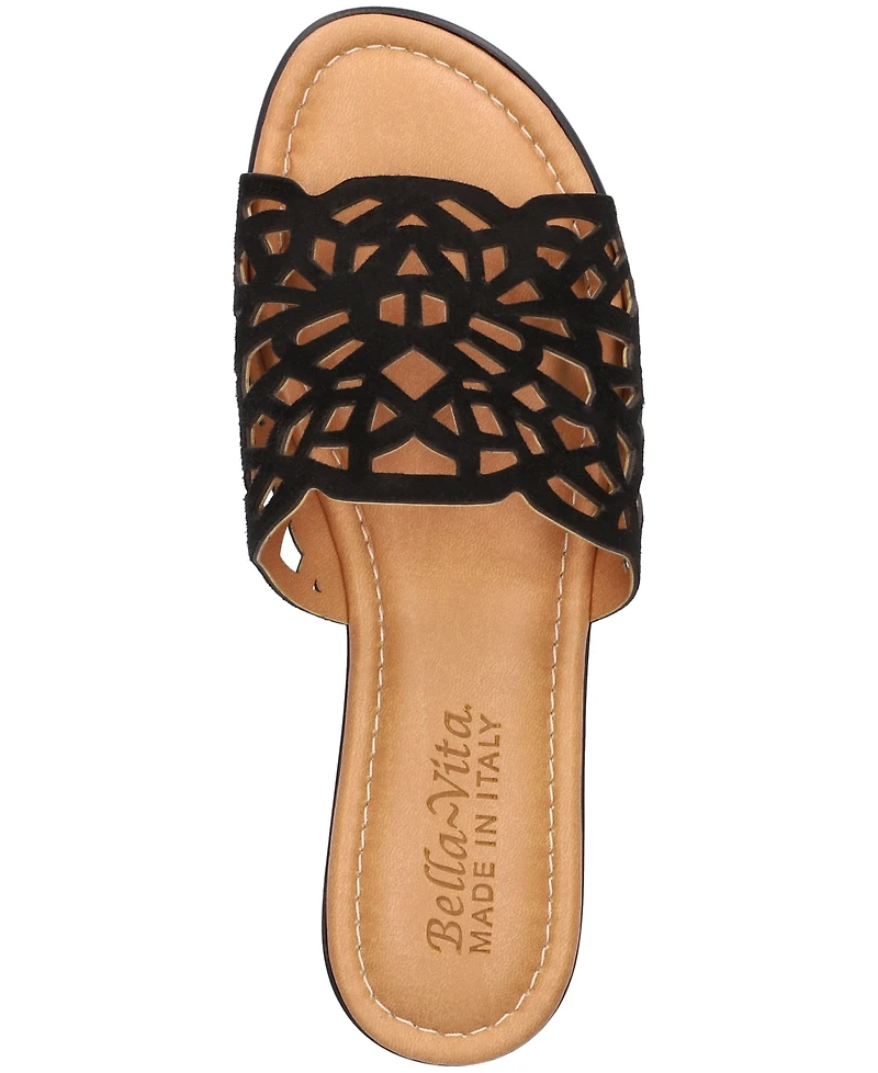 Bella Vita Women's Italy Cas-Italy Slide Sandals