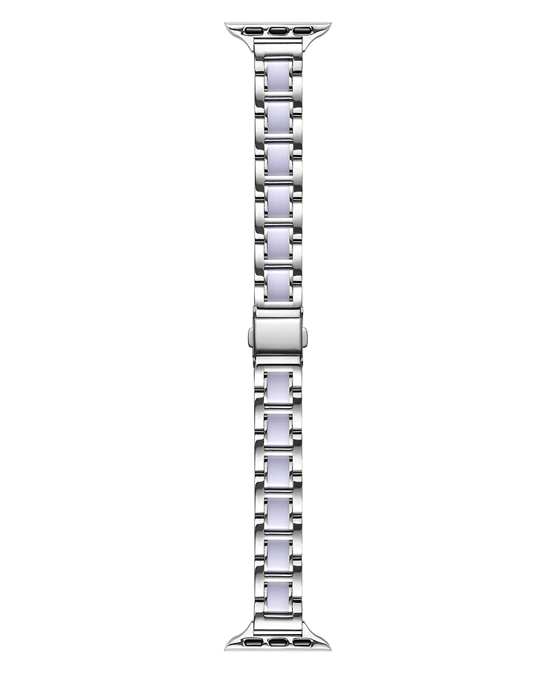 Posh Tech Women's Amelia Skinny Stainless Steel Band for Apple Watch Band Size- 42mm, 44mm, 45mm, 49mm