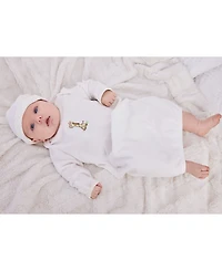 Little Me Baby Boys or Baby Girls Giraffe Gown and Hat, 2 Piece Set