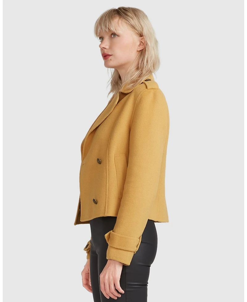 Belle & Bloom Better Off Military Peacoat Women's