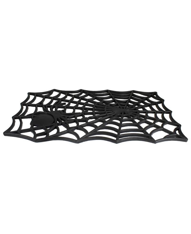 Spider Web Rectangular Halloween Doormat, 18" x 30"