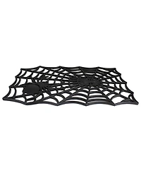 Spider Web Rectangular Halloween Doormat, 18" x 30"