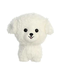 Aurora Small Bichon Frise Teddy Pets Playful Plush Toy White 7"