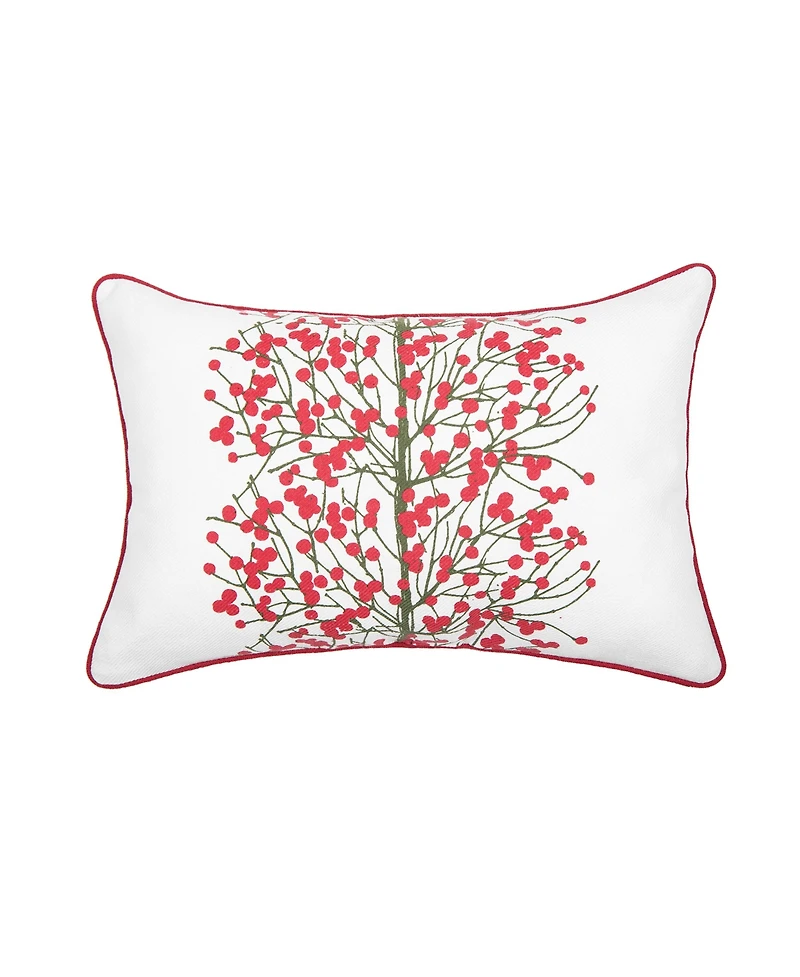 Berries Tree Printed Throw Pillow