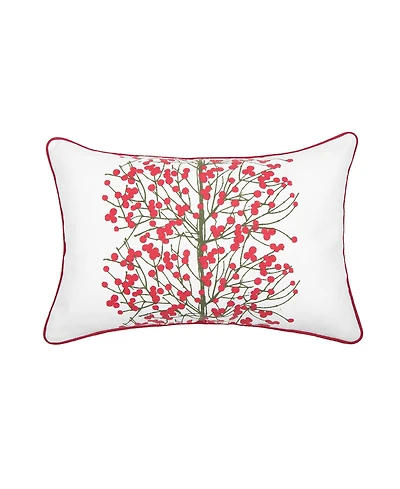 Berries Tree Printed Throw Pillow
