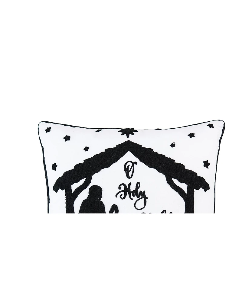 Holy Night 18" x 18" Tufted Throw Pillow
