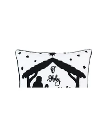 Holy Night 18" x 18" Tufted Throw Pillow