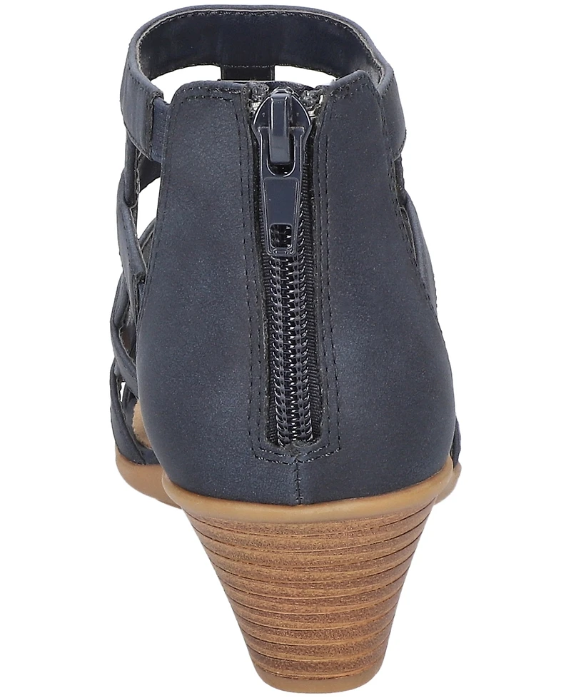 Easy Street Women's Marg Zip Gladiator Sandals