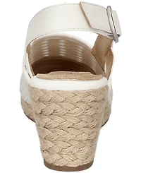 Easy Street Women's Taffy Buckle Slingback Espadrille Wedges