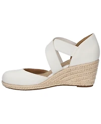 Easy Street Women's Pari Slip-On Espadrille Wedges Sandals