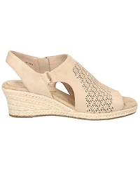 Easy Street Women's Serena Zip Espadrille Wedge Sandals