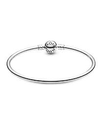 Pandora Moments Sterling Silver Clasp Closure Bangle Bracelet