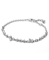 Pandora Cubic Zirconia Sparkling Herbarium Cluster Chain Bracelet