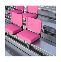 Set Of 2 500 Lb. Rated Lightweight Stadium Chair With Ultra-Padded Seat