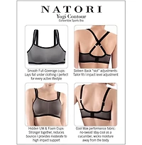 Natori Women's Yogi Contour High Impact Convertible Sports Bra