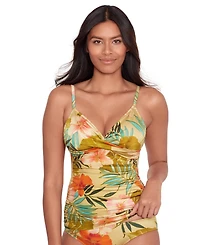 Lauren Ralph Lauren Women's Printed Surplice Tankini Top