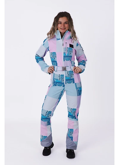 Oosc Clothing Women's Patchwork Chic Ski Suit