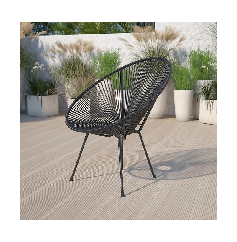 Papasan Bungee Lounge Chair