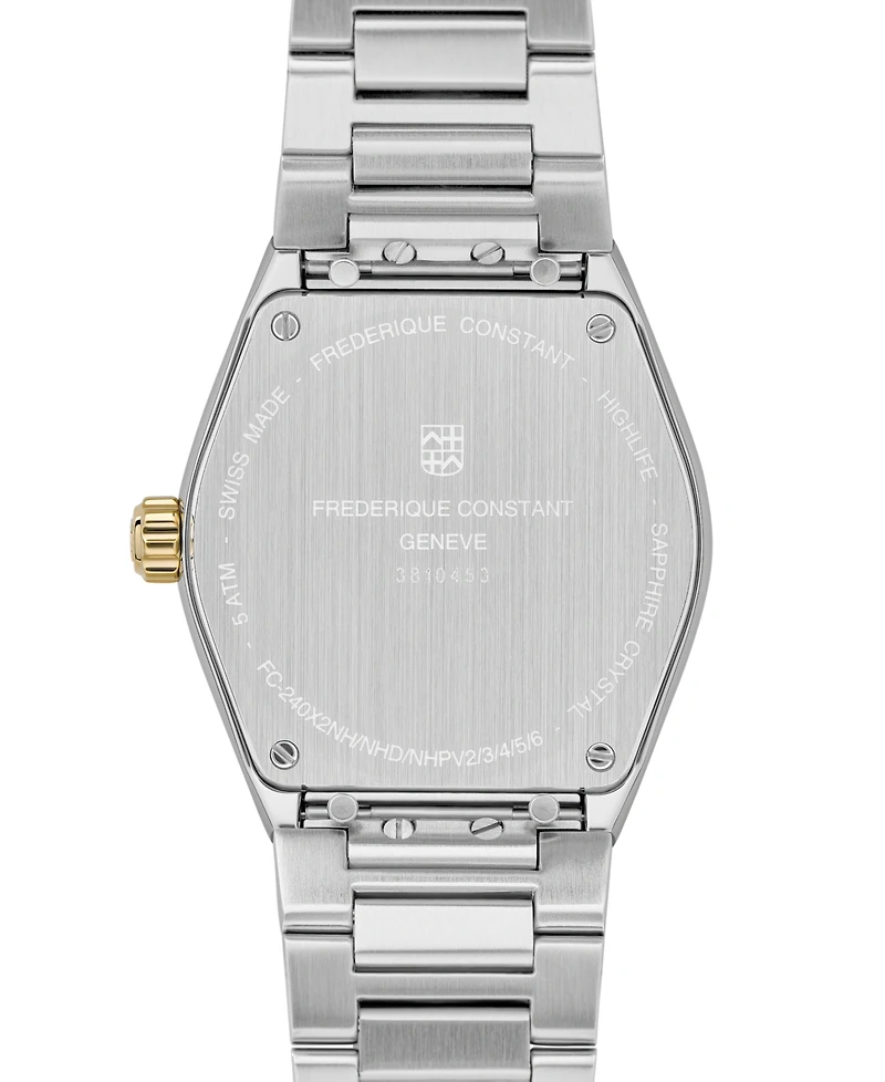 Frederique Constant Women's Swiss Highlife Diamond (1/20 ct. t.w.) Two-Tone Stainless Steel Bracelet Watch 31mm