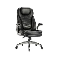 Ergonomic Executive Office Chair with Rubber Wheels