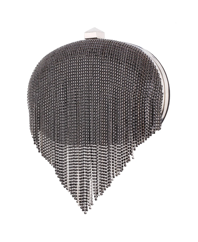 Nina Crystal Chain Draped Minaudiere
