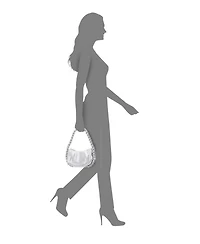 Nina Braided Crystal Hobo Bag