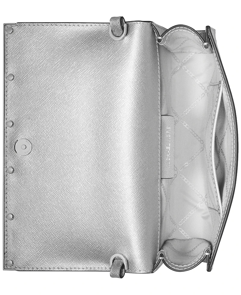 Michael Kors Mona East West Large Leather Clutch