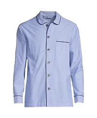 Lands' End Big & Tall Poplin Pajama Shirt