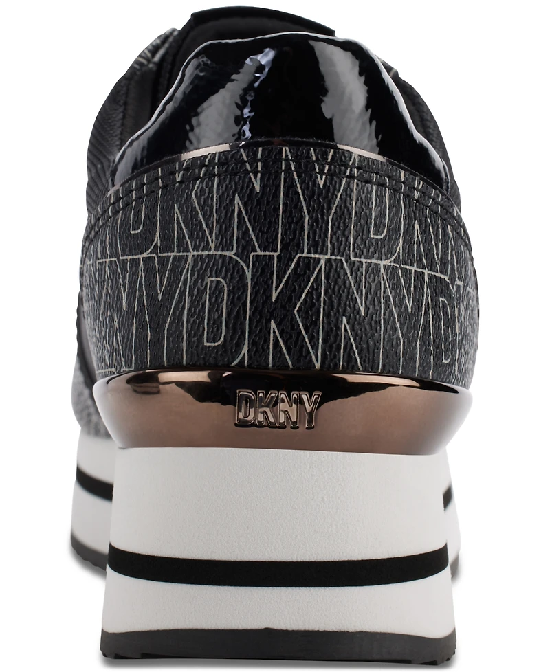 Dkny Women's Davie Lace-Up Platform Sneakers