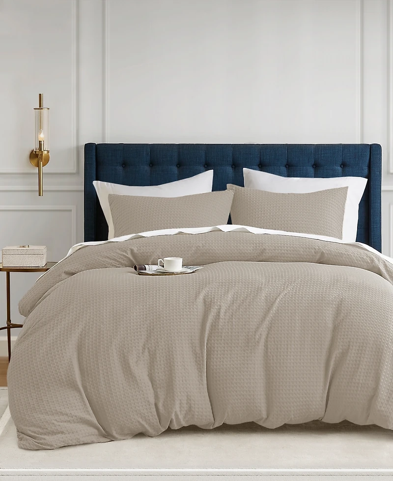 510 Design Mina Waffle Textured 2-Pc. Duvet Cover Set, Twin/Twin Xl