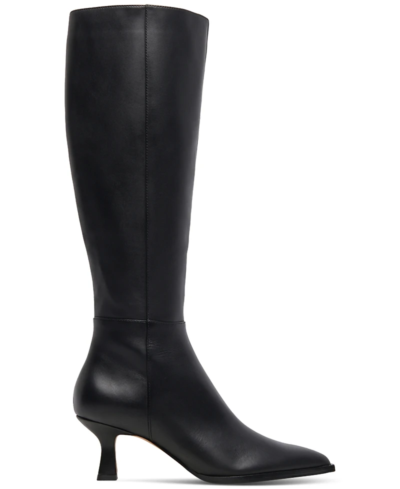 Dolce Vita Women's Auggie Pointed-Toe Kitten-Heel Knee-High Dress Boots