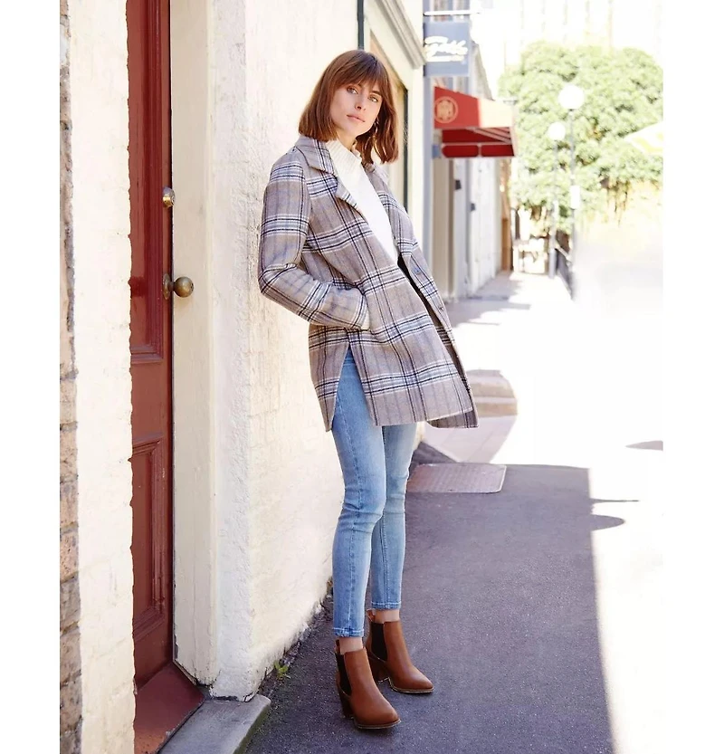 Belle & Bloom Women's Ex-Boyfriend Wool Blend Oversized Jacket