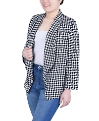 Ny Collection Petite Long Sleeve Ponte Jacket