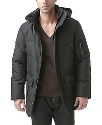 Moderm Men Hooded Down Parka Winter Coat