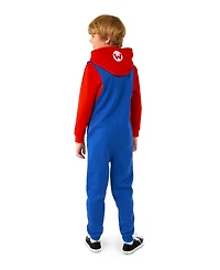 OppoSuits Little and Big Boys Mario Zip Up Onesie Outfit