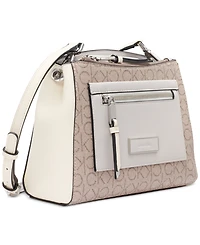 Calvin Klein Hadley Signature Colorblocked Adjustable Crossbody