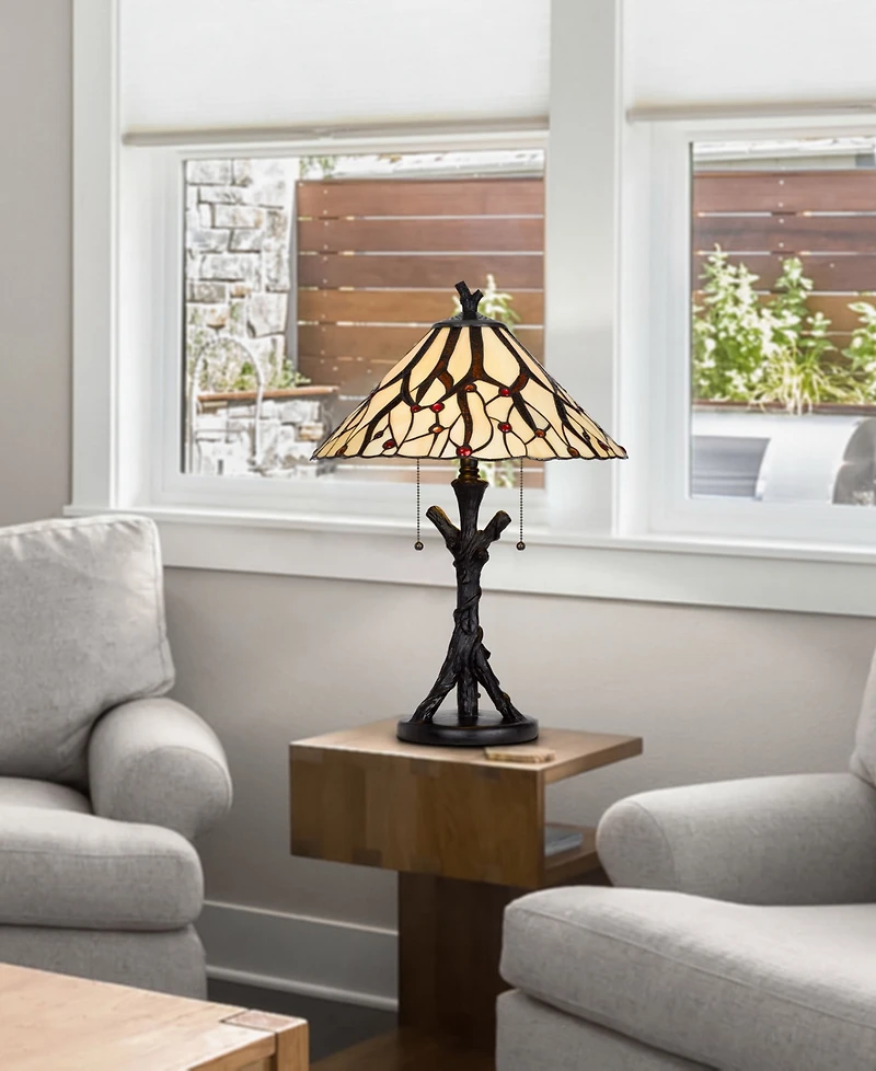 24" Height Metal and Resin Table Lamp