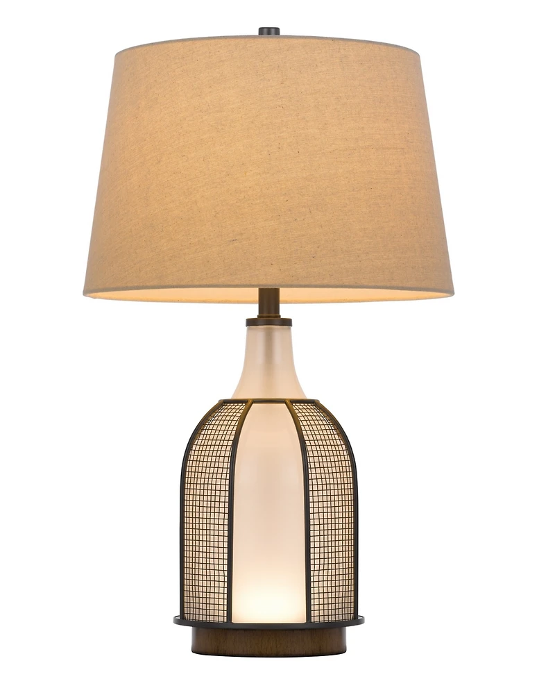 Morgan 28" Height Table Lamp with Mesh Grill