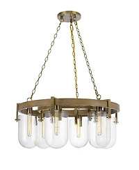 Stovall 6 Light 14" Height Metal Chandelier
