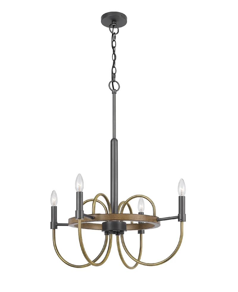 Seagrove 4 Light 29" Height Metal Chandelier