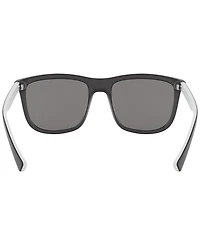 A|X Armani Exchange Men's Polarized Low Bridge Fit Sunglasses, Polar AX4093SF