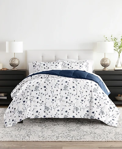 ienjoy Home Forget Me Not Reversible Comforter Set