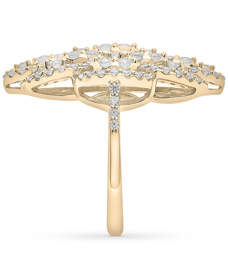 Wrapped in Love Diamond Filigree Cluster Ring (1-1/2 ct. t.w.) in 14k Yellow Gold, Created for Macy's
