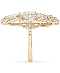 Wrapped in Love Diamond Filigree Cluster Ring (1-1/2 ct. t.w.) in 14k Yellow Gold, Created for Macy's