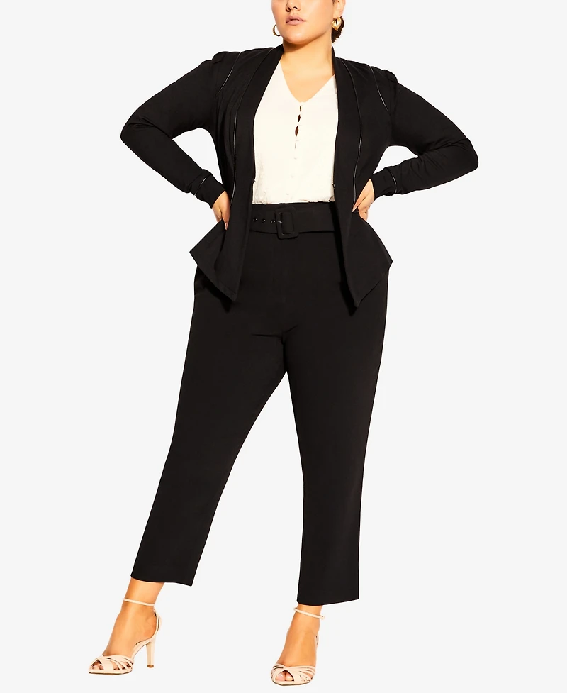 City Chic Women's Piping Praise Jacket